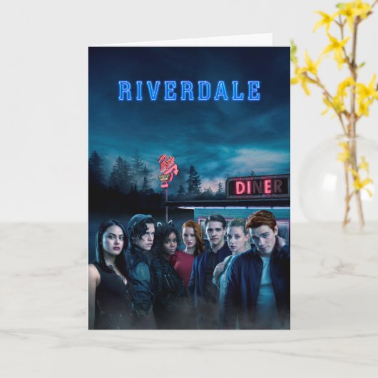 Riverdale Outside Pop's Diner Poster Karte (Gelbe Blume)