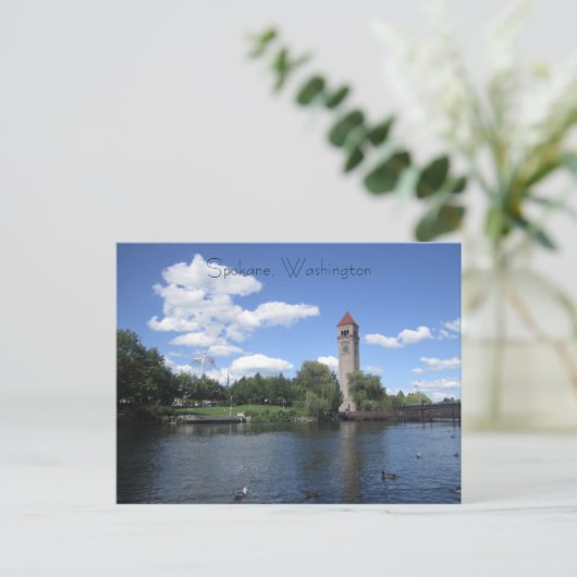 Riverfront Park Postkarte (Stehend Vorderseite)