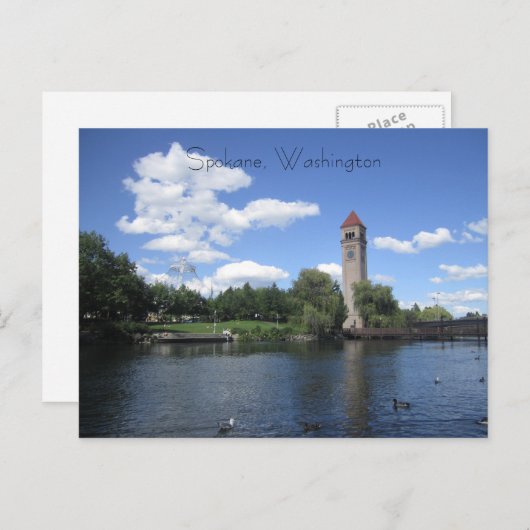 Riverfront Park Postkarte (Vorne/Hinten)