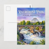 Riverfront Park USA Postkarte (Vorne/Hinten)