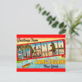 Riverhead Long Island Begrüßung Postkarte (Stehend Vorderseite)
