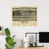 Riverhead New York 1903 Antike Panoramakarte Poster (Heimbüro)