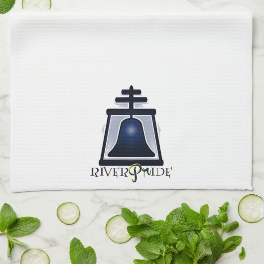 RiverPride - Flussufer, CA Geschirrtuch (Gefaltet)