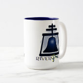 RiverPride - Kaffee-Tasse zwei getont (15 Unze) Zweifarbige Tasse (VorderseiteRechts)