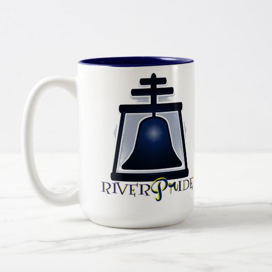 RiverPride - Kaffee-Tasse zwei getont (15 Unze) Zweifarbige Tasse (Links)
