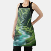 "River's Embrace - Bezaubernde Hügel Küche Schürze (InSitu)