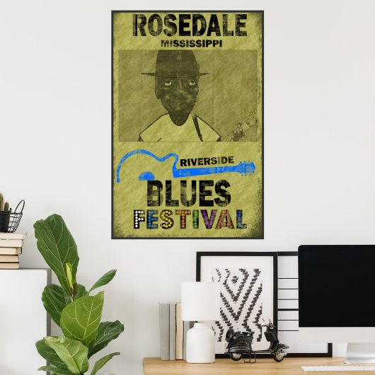 Riverside Blues Festival Poster (Heimbüro)