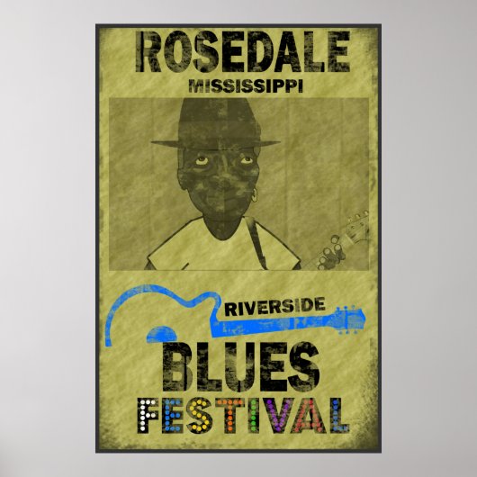 Riverside Blues Festival Poster (Vorne)