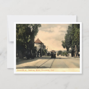 Riverside CA, 7th Street View Ai Enhanced Postkarte