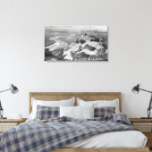 Riverside, CA Berg Rubidoux Luftansicht Leinwanddruck (Insitu (Schlafzimmer))