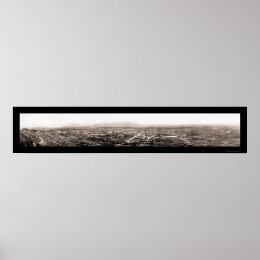 Riverside CA Birdseye Foto 1908 Poster (Vorne)