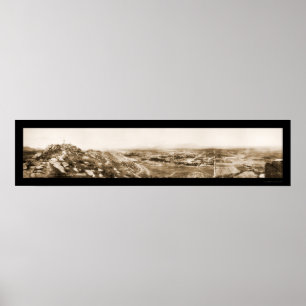 Riverside CA Hill Foto 1908 Poster