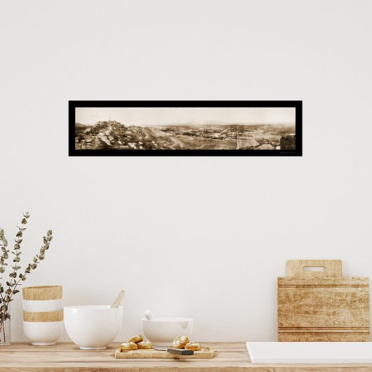 Riverside CA Hill Foto 1908 Poster (Küche)