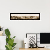 Riverside CA Hill Foto 1908 Poster (Heimbüro)