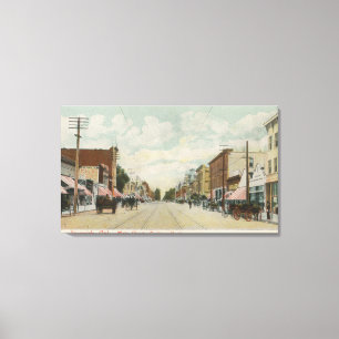 Riverside, CA Main Street View mit Blick nach Nord Leinwanddruck
