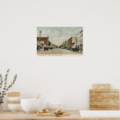 Riverside, CA Main Street View mit Blick nach Nord Poster (Küche)