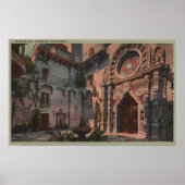Riverside, CA - View Mission Inn Courtyard Poster (Vorne)