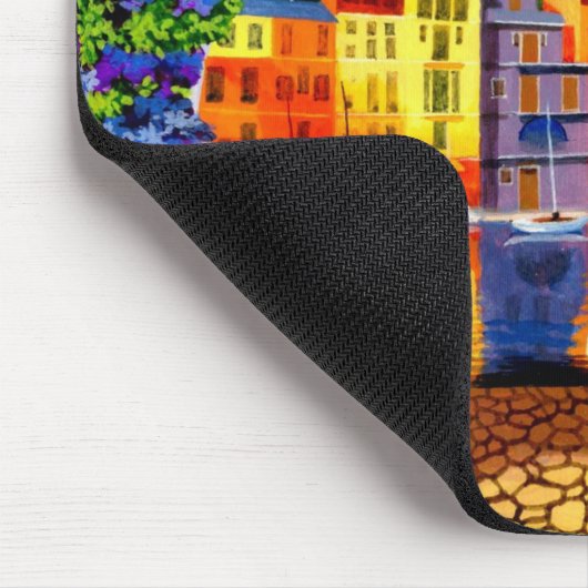 Riverside Cafe Mouse Pad Mousepad (Ecke)