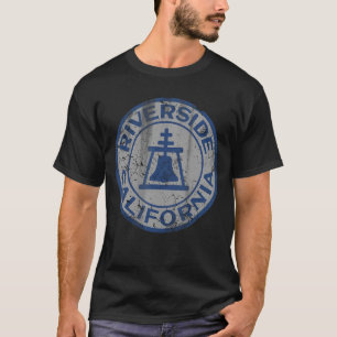 Riverside California-Flagge Vintage-Fade Zuhause F T-Shirt