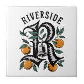 Riverside California Fliese (Vorderseite)