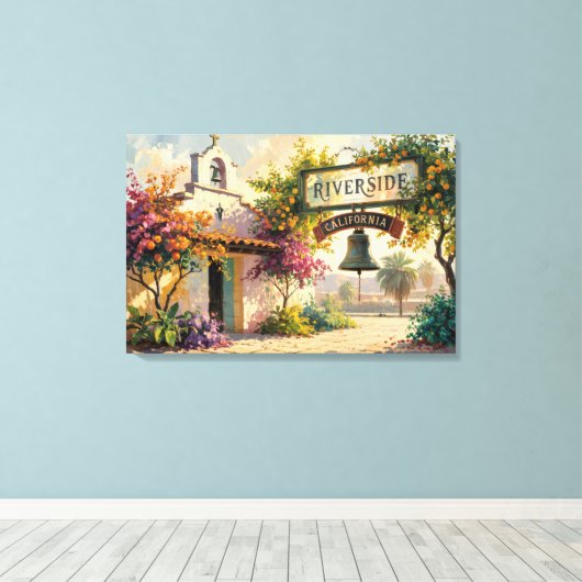 Riverside California Leinwanddruck (Insitu (Holzboden))