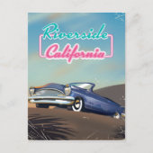 Riverside California Reiseplakat Postkarte (Vorderseite)