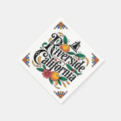 Riverside California Serviette (Ecke)