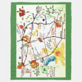 Riverside - California Throw Fleecedecke (Vorderseite)