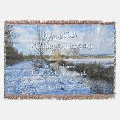 Riverside English Winter Walk - Personalisiert Decke