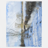 Riverside English Winter Walk - Personalisiert Fleecedecke (Vorderseite)