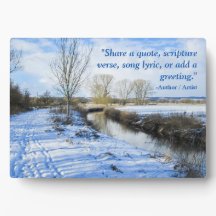 Riverside English Winter Walk - Personalisiert