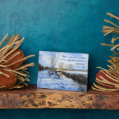 Riverside English Winter Walk - Personalisiert Fotoplatte (Seite)