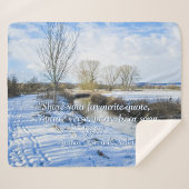 Riverside English Winter Walk - Personalisiert Sherpadecke