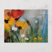 Riverside – Expressiver abstrakter Wiesenbereich Postkarte (Vorderseite)