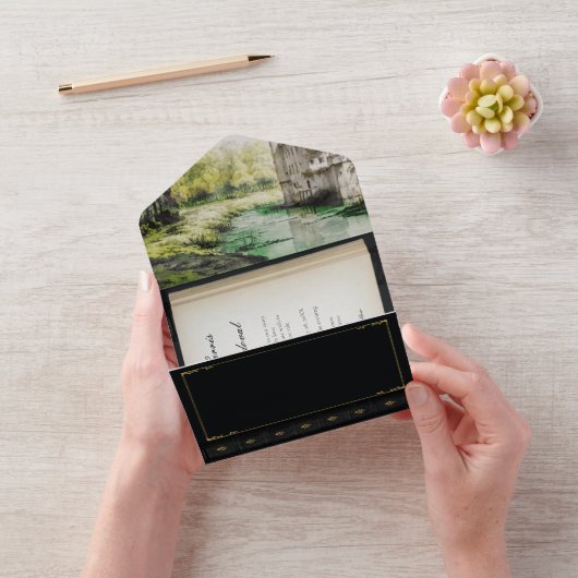 Riverside Fairytale Book Wedding Einladung (Video)