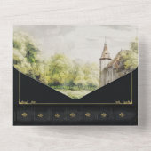 Riverside Fairytale Book Wedding Einladung (Rückseite)