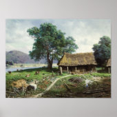 Riverside Farmstead, 1858 Poster (Vorne)