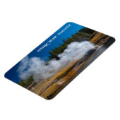 Riverside Geyser Eruption Yellowstone Magnet (Linke Seite)