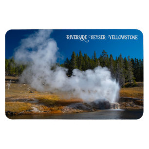 Riverside Geyser Eruption Yellowstone Magnet