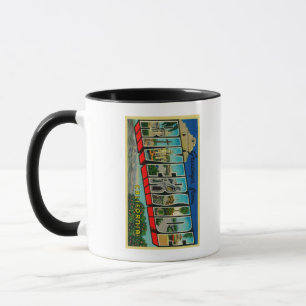 Riverside, Kalifornien - Große Buchstabenszenen Tasse