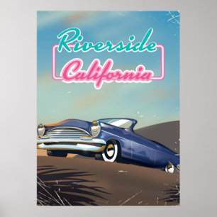 Riverside Kalifornien Reiseplakat Poster