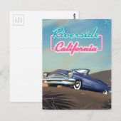 Riverside Kalifornien Reiseplakat Postkarte (Vorne/Hinten)