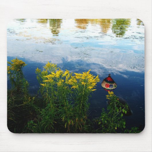 Riverside Mousepad, Wasser, Fluss, Landschaft Mousepad (Vorne)