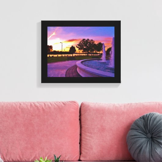 Riverside Park Leinwanddruck (Insitu (Wohnzimmer))