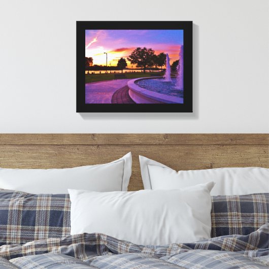 Riverside Park Leinwanddruck (Insitu (Schlafzimmer))
