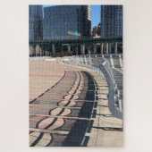 Riverside Park Pier Shadows New York City NYC Puzzle (Vertikal)