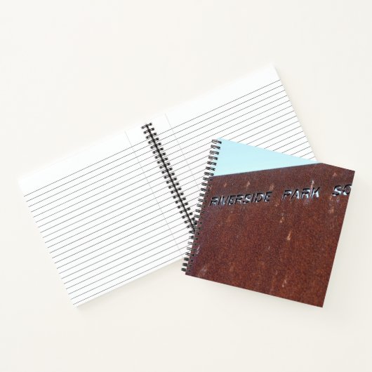 Riverside Park South Rusty Sign New York City NYC Notizblock (Innenseite)