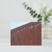 Riverside Park South Rusty Sign New York City NYC Postkarte (Stehend Vorderseite)