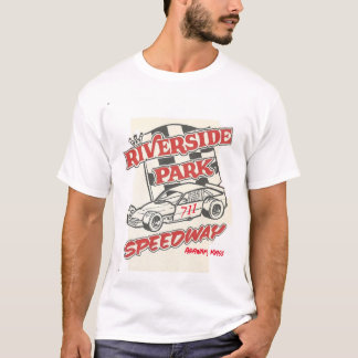 Riverside Park Speedway Polverari RETRO 2 Seite T T-Shirt
