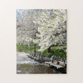 Riverside Park Spring Cheroms New York NYC Puzzle (Vertikal)